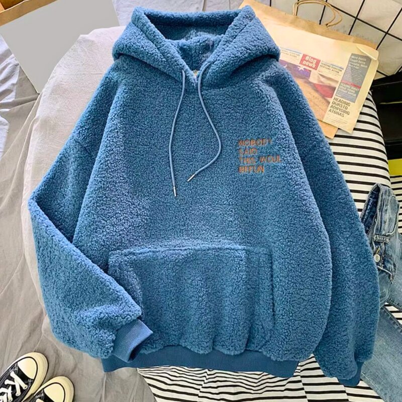 Damen-Hoodie, Fleece-Hoodie, locker geschnittener Hoodie