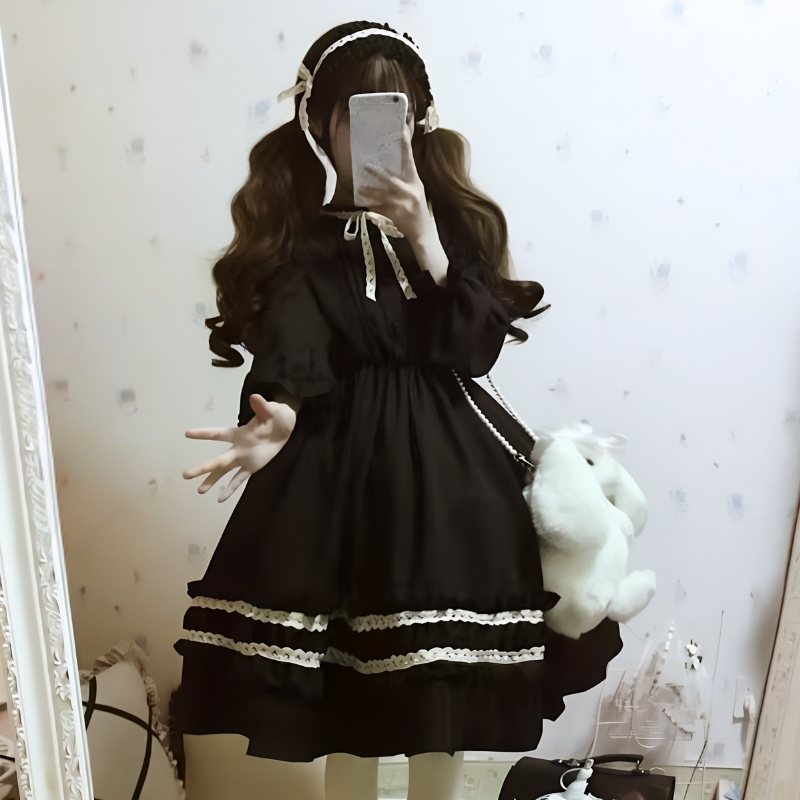 Lolita-Kleid, süßes Kleid, japanisches Kleid, japanisches Vintage-Kleid