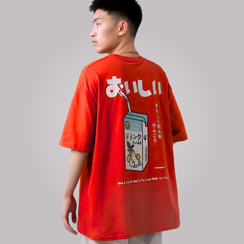 T-Shirt, Oversize-T-Shirt, niedliches Print-T-Shirt