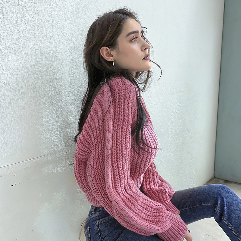 Damenpullover, Strickpullover, locker geschnittener Pullover